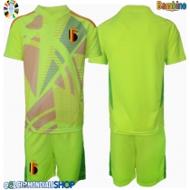 Maglie da calcio Belgio Portiere Seconda Maglia Bambino Europei 2024 Manica Corta (+ Pantaloni corti)